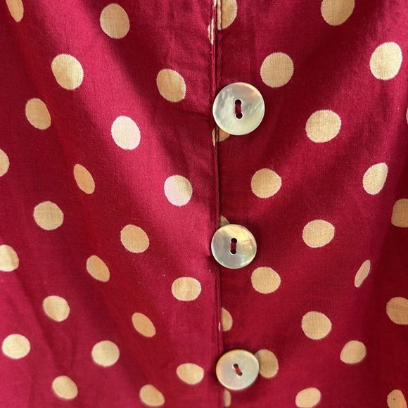 NWT April Cornell Molly Dot Dress Red Cream Size XXL / 1X - Picture 10 of 15